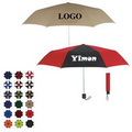 190T Polyester Folding Umbrella W/ Plastic Handle